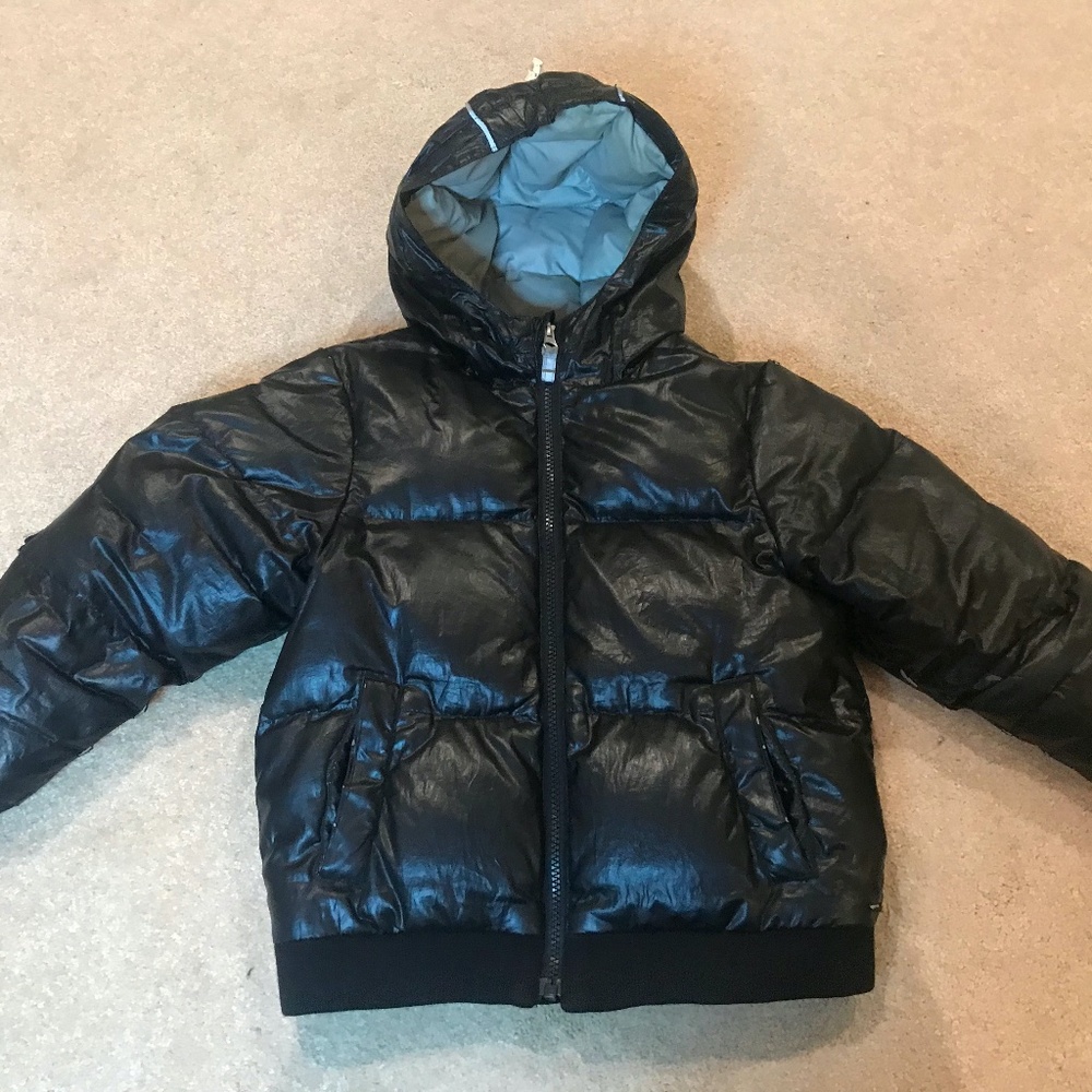 Hanna Anderson puffy black jacket size 120